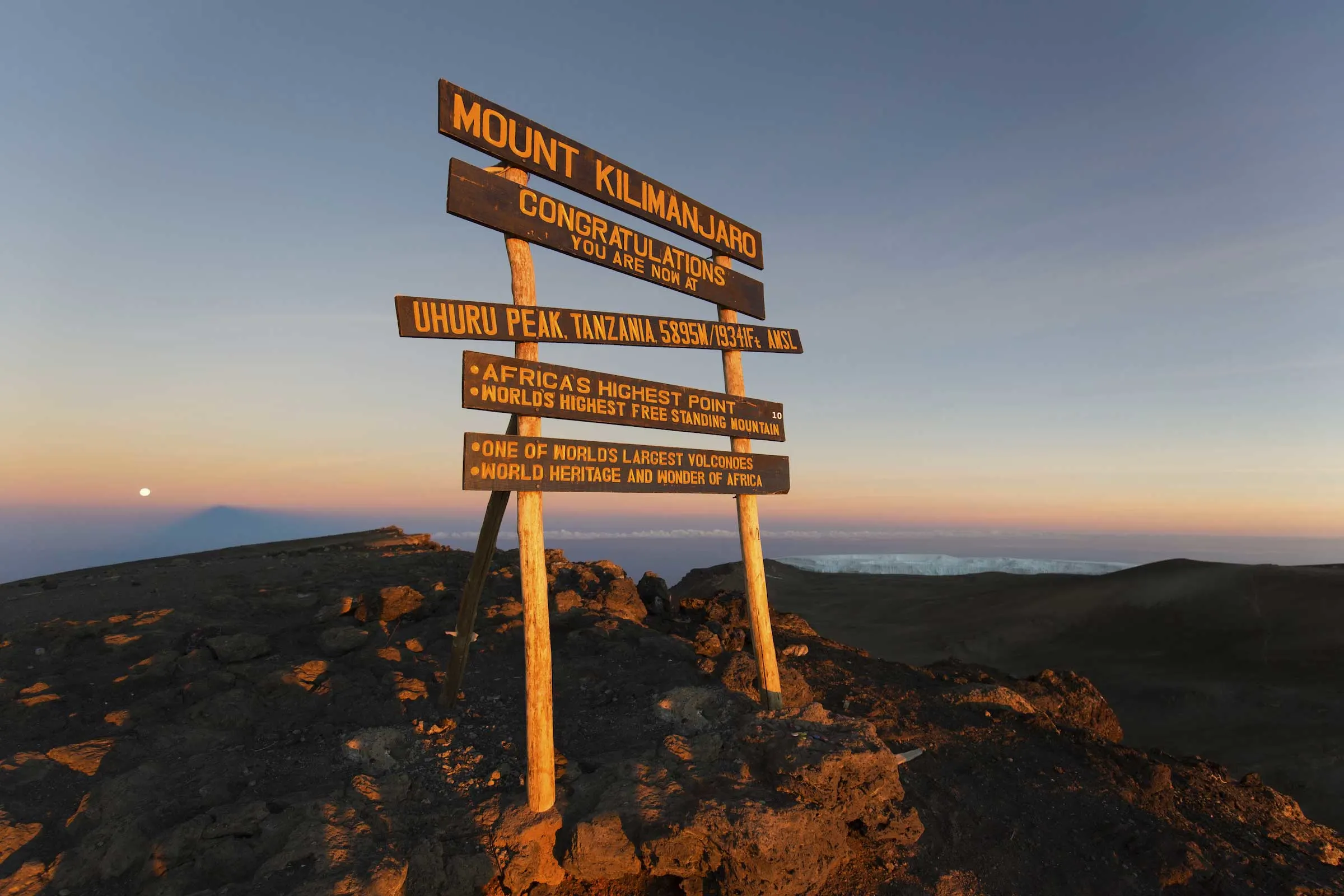 mount kilimanjaro signpost